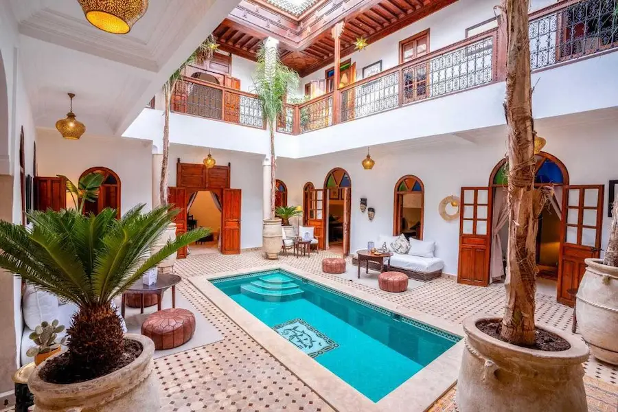 Riad Adika & Spa swimming pool in Marrakech