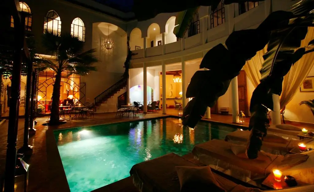 Riad Chergui swimming pool in Marrakech Medina