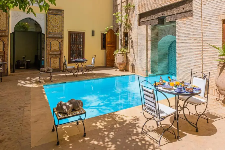 Riad Il Parco dei Principi swimming pool in Marrakech