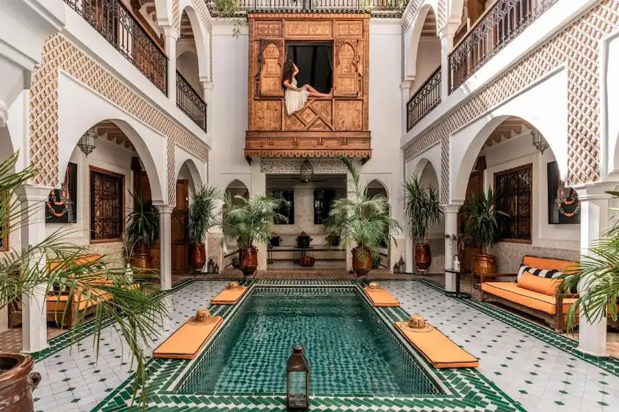 Riad Zahra Marrakech swimming pool in Marrakech