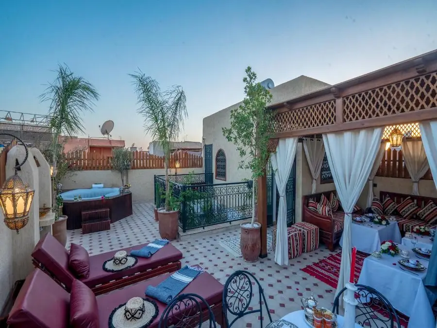 Riad Le Nid De Fatima in Medina, Derb Boutouil (20 min walk to Jemaa El-Fna)